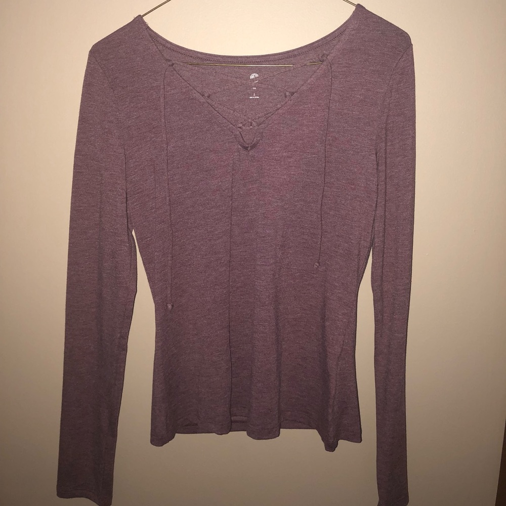 Burgundy shirt
